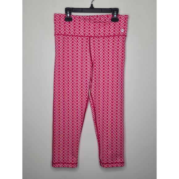Vineyard Vines pink chevron whale tail leggings - small - Picture 1 of 5